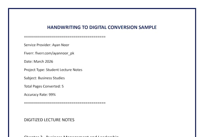 convert handwritten and documents notes to digital text accurately
